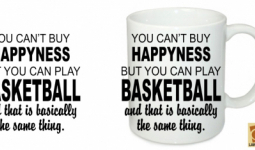 You can't buy happyness Basketball bögre